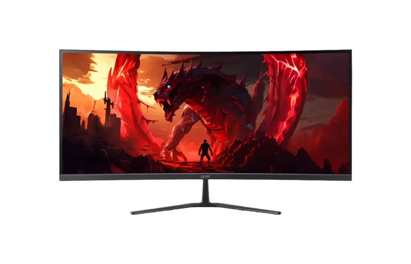 Acer Nitro ED340CUR W0 Curved Gaming Monitor (34" WQHD (3440 x 1440) 240Hz VA Curved Display | 1800R Curvature | 1ms (VRB) | 250 nits (HDR10) | 2 x 2W Speaker | HDMI 2.1, DP 1.4 | VESA Mount Compatibility | 1 Year Warranty)