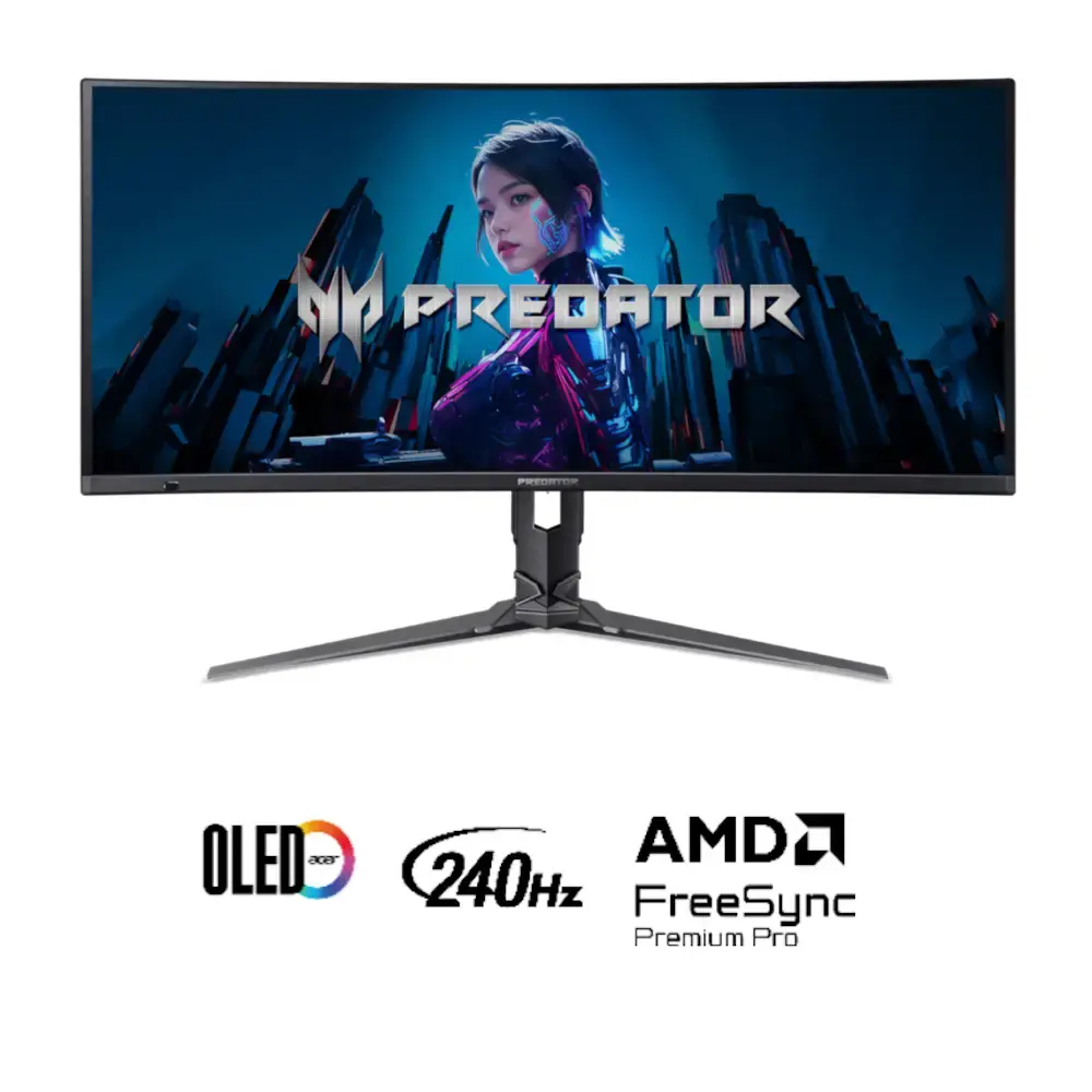 Acer 34” UWQHD (3440x1440) QD-OLED Gaming Monitor - Predator X34 X5