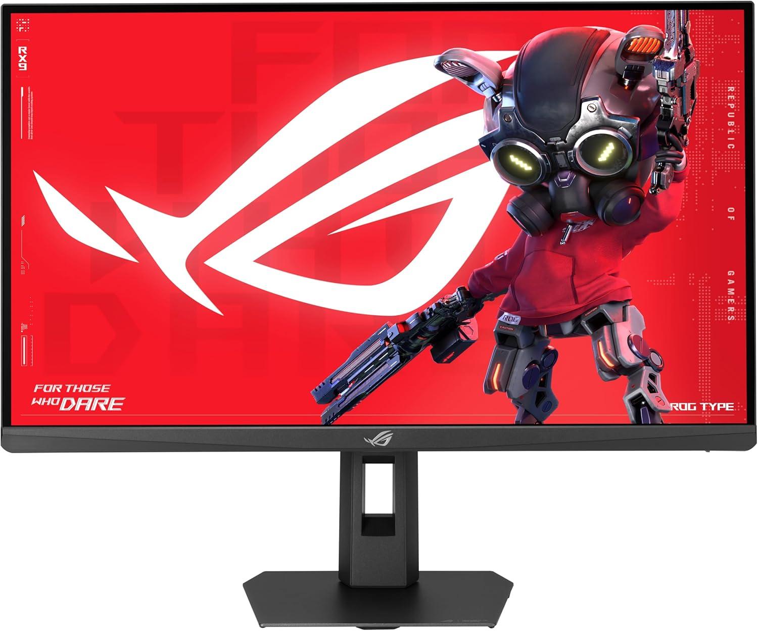 ASUS ROG Strix XG27ACMES 27 inch Gaming Monitor (2560 x 1440, 255 Hz OC (over 144 Hz), 0.3 ms, Fast IPS, Extreme Low Motion Blur Sync, USB Type C, G-Sync Compatible, DisplayWidget Center, Tripod