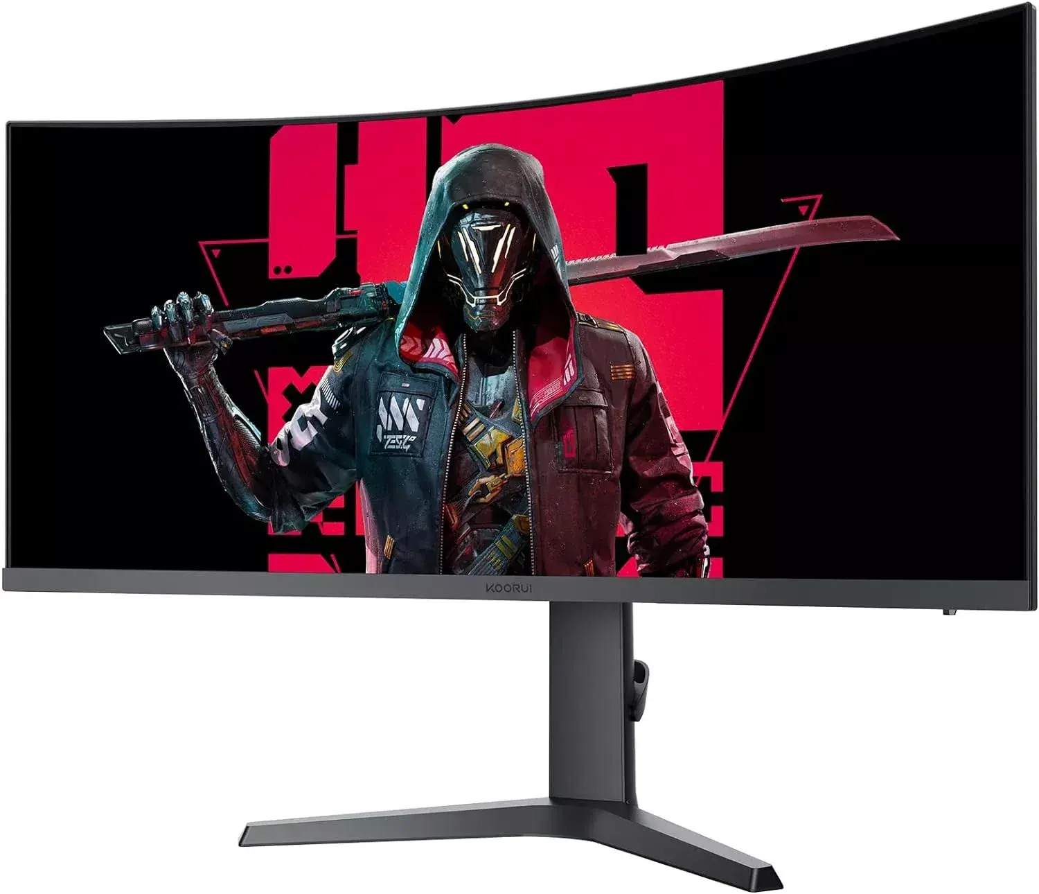 Koorui 34" 34E6U6 WQHD 165Hz Refresh Rate - 1Ms Response 2K Curved Gaming Monitor