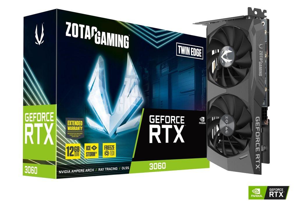 ZOTAC GAMING GeForce RTX 3060 Twin Edge 12GB GDDR6 Graphics Card