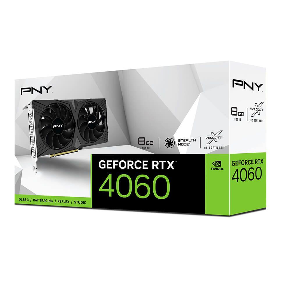 PNY GeForce RTX 4060 8GB VERTO Dual Fan GDDR6 Graphics Card
