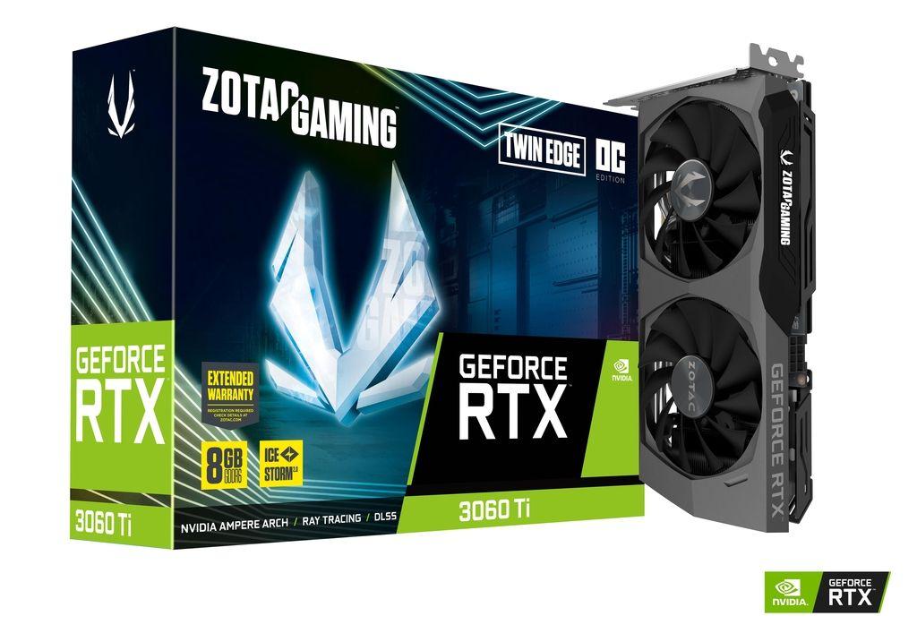 ZOTAC GAMING GeForce RTX 3060 Ti Twin Edge LHR 8GB Graphics Card