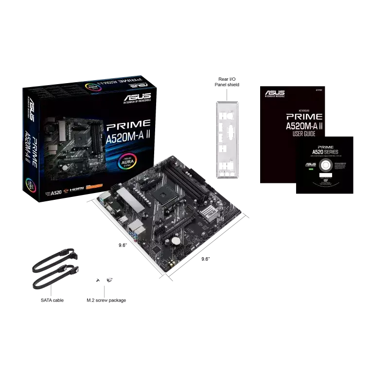 Asus PRIME A520M-A II AM4 micro ATX Motherboard