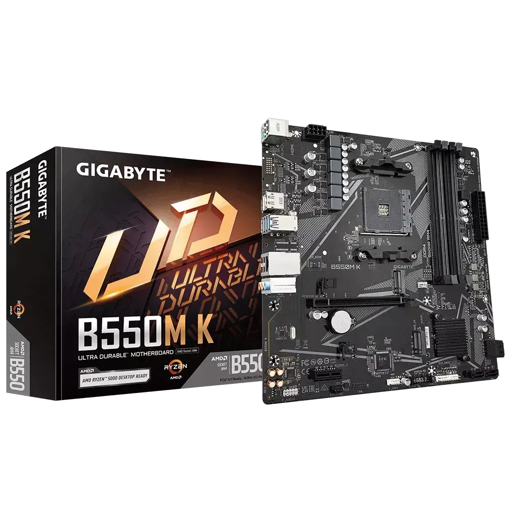 Gigabyte B550M K AMD AM4 Micro ATX Motherboard