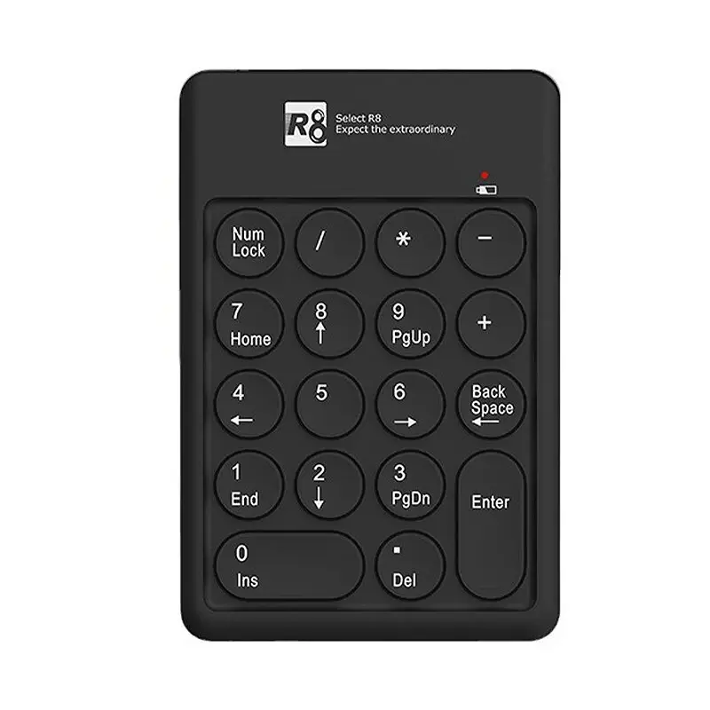 R8 1817 Mini Wireless Numeric Keypad | 18-Keys | 2.4G | 100% Genuine