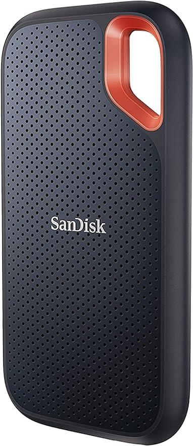 SanDisk 1TB Extreme Portable SSD 1050MB/s R, 1000MB/s W,Upto 2 Meter Drop Protection with IP55 Water/dust Resistance, HW Encryption, PC,MAC & TypeC Smartphone Compatible,Usb,External SSD