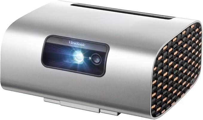 ViewSonic M10 Portable RGB Laser Smart Projector with Harman Kardon Speaker, Silver