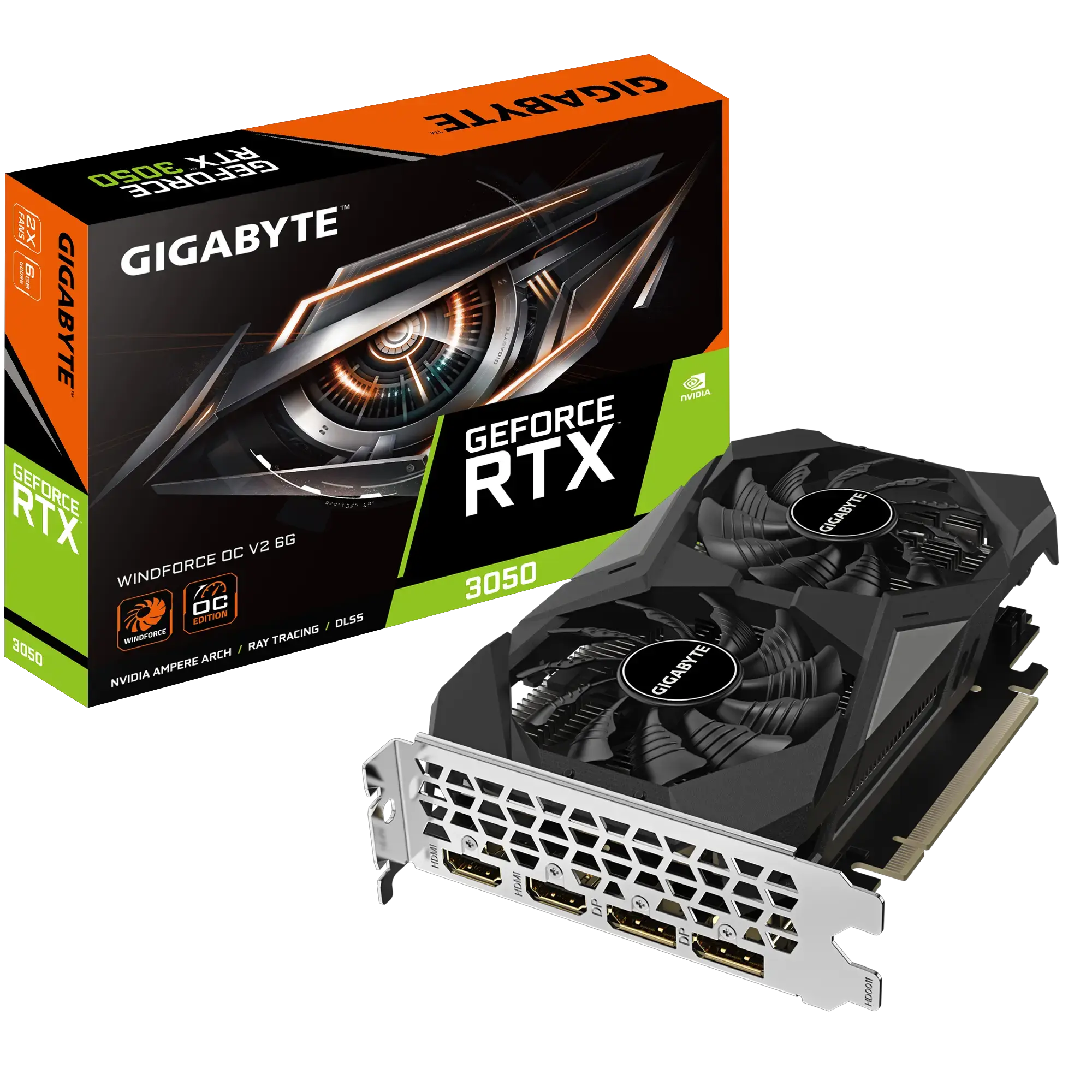 GIGABYTE GeForce RTX 3050 WINDFORCE OC 6GB