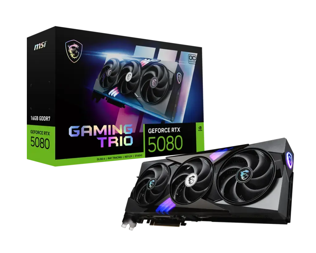 MSI GeForce RTX 5080 GAMING TRIO OC 16GB